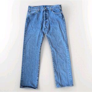 Levi’s 501 Original Fit Jeans Men’s W34 L32 Button Fly Blue Denim Made in Mexico